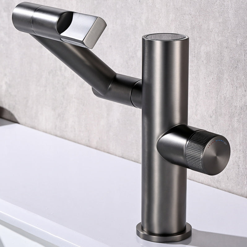 Waterfall Spout Basin Lavatory Faucet Modern Metal Lavatory Faucet