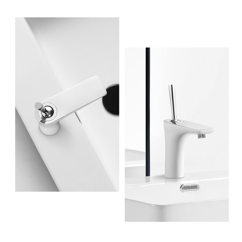 Modern Style Bathroom Sink Faucet with 1-Handle Brass Sink Faucet