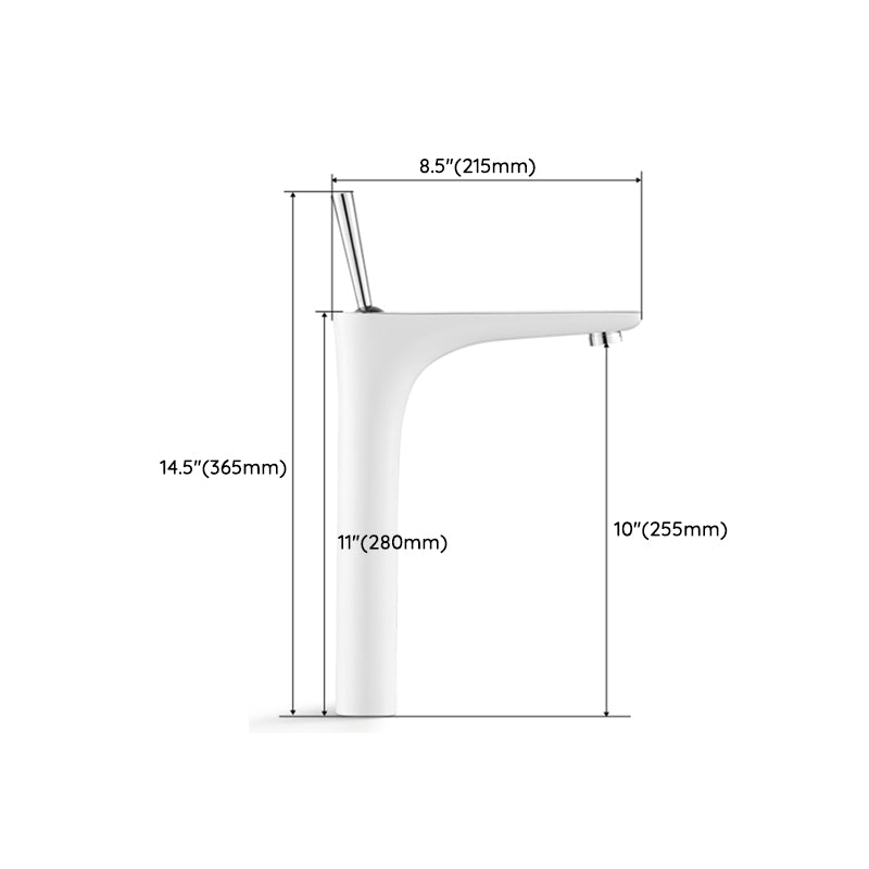 Modern Style Bathroom Sink Faucet with 1-Handle Brass Sink Faucet