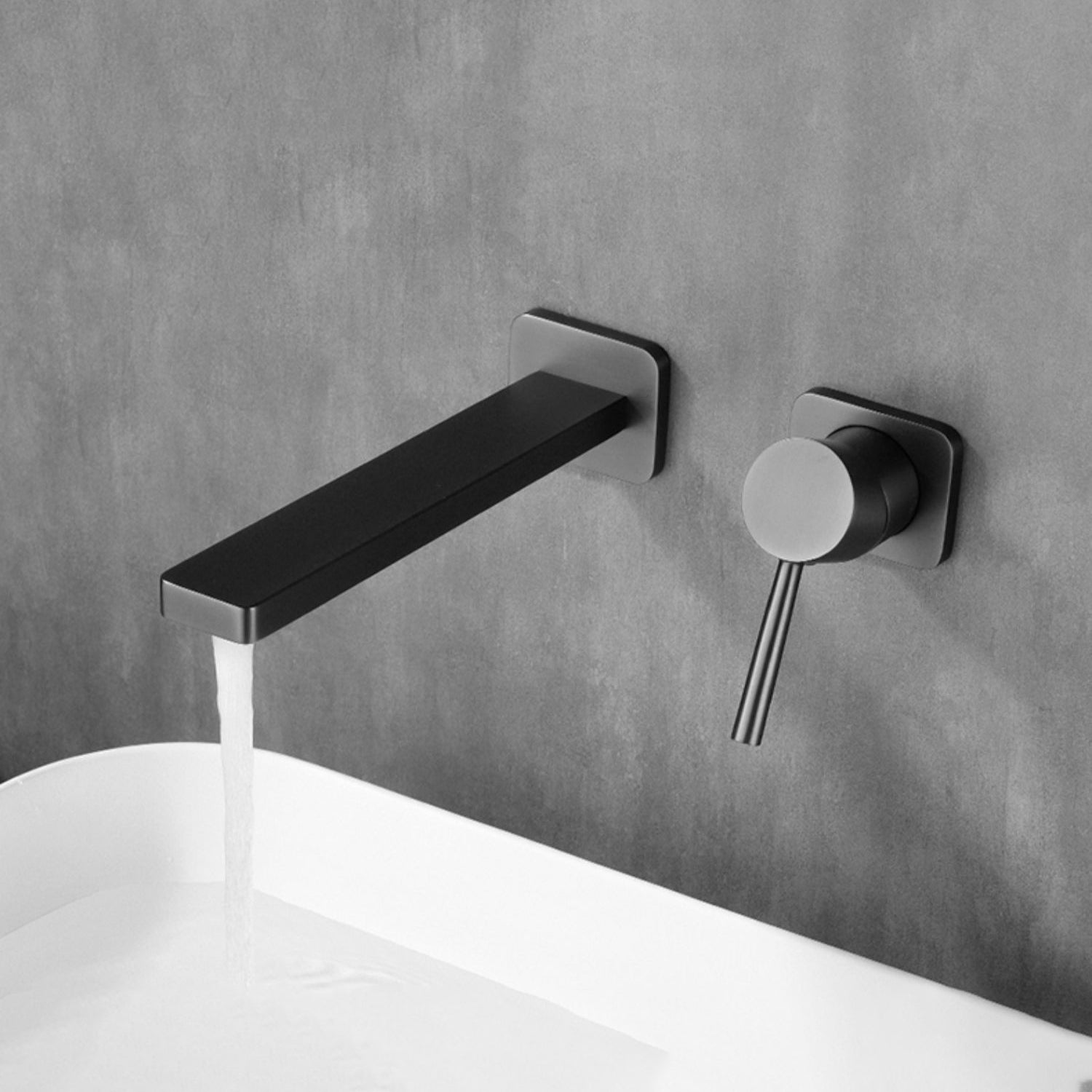Metal Widespread Lavatory Faucet Modern Wall Mounted Bathroom Faucet