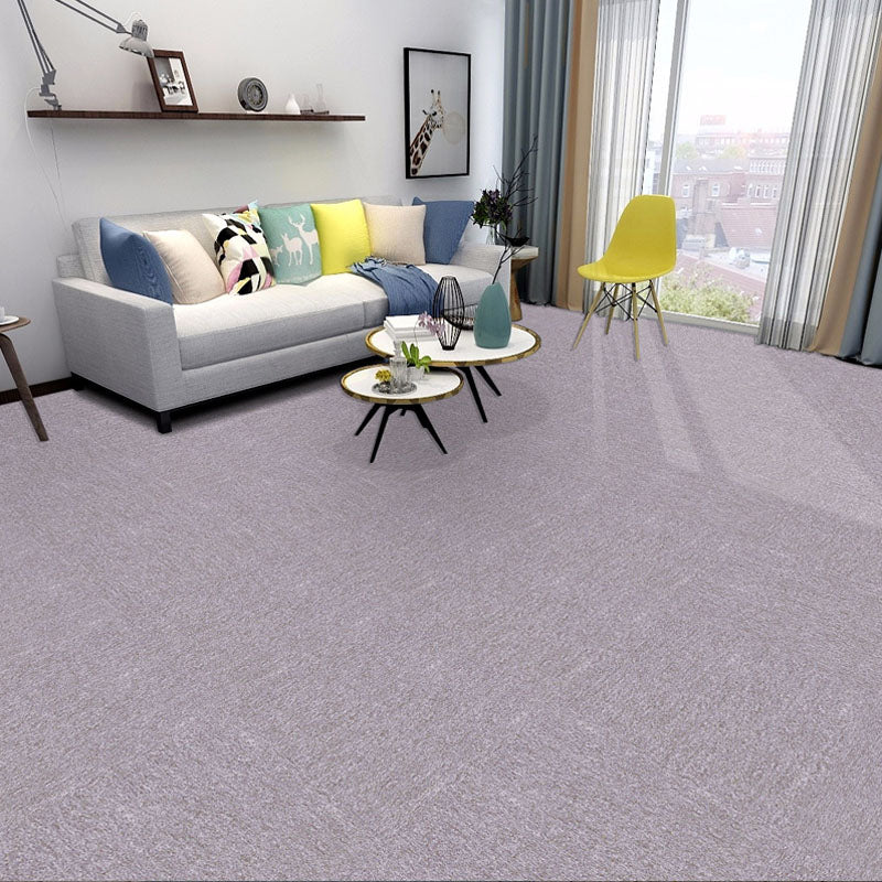 Carpet Tile Fade Resistant Non-Skid Solid Color Loose Lay Carpet Tiles Dining Room