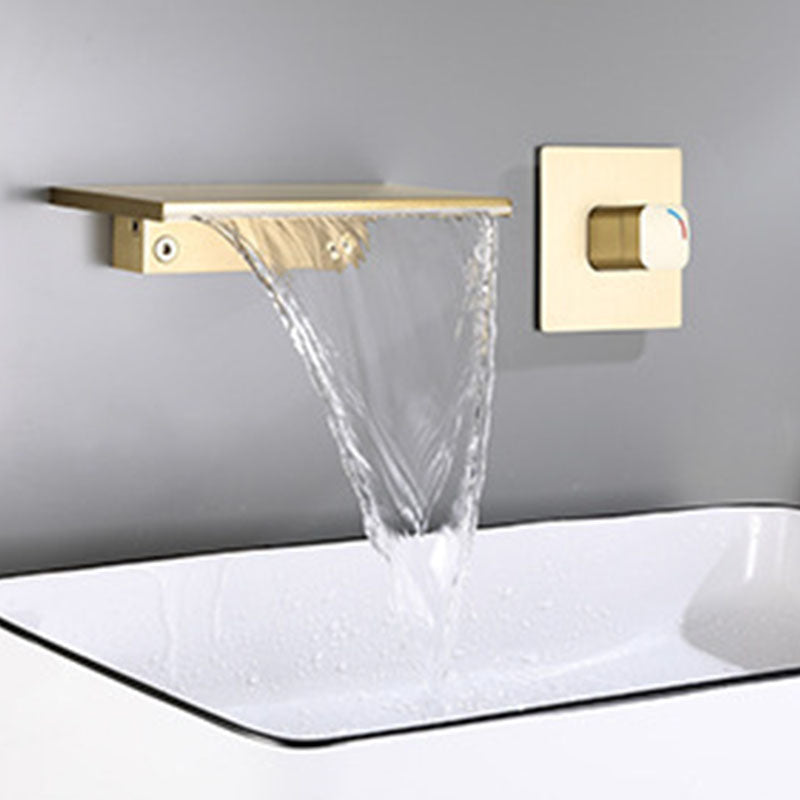 Modern Fixed Bathroom Faucet Wall Mounted Metal Tub Faucet Trim