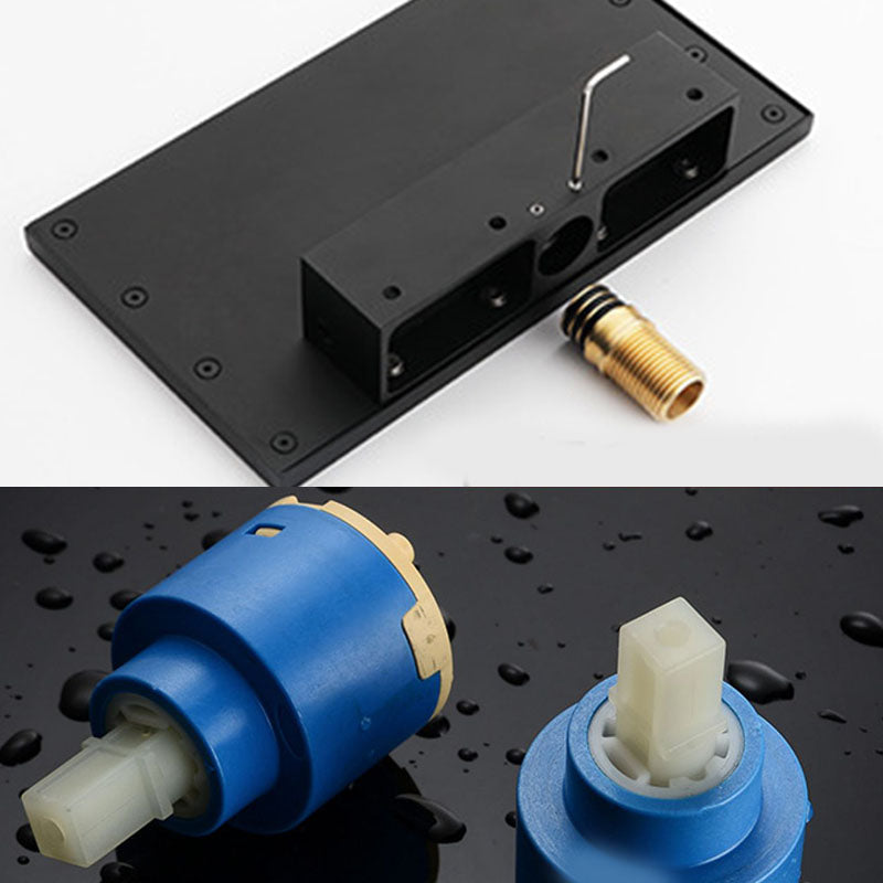 Modern Fixed Bathroom Faucet Wall Mounted Metal Tub Faucet Trim