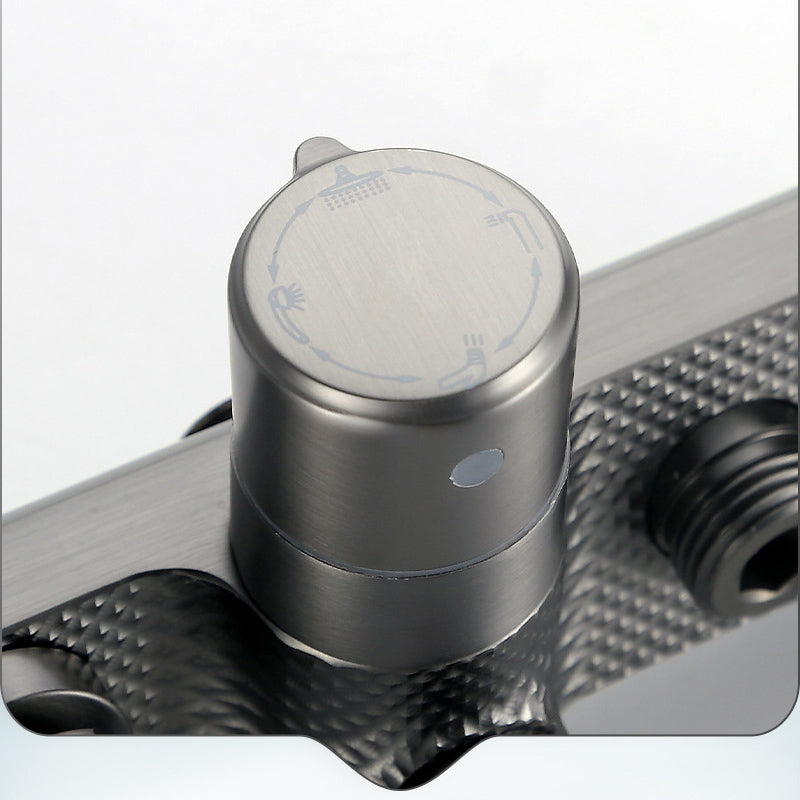 Temperature Control Shower System  Valve Included Brass Wall Mounted Shower Combo