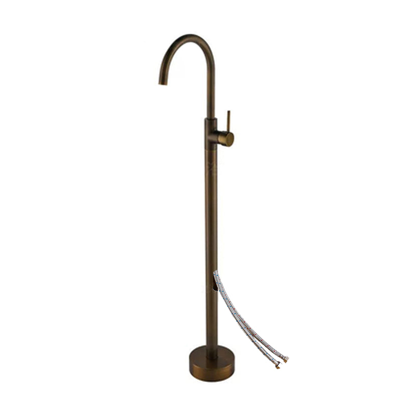 Floor Mounted Metal Freestanding Tub Filler One Handle Freestanding Tub Filler Trim