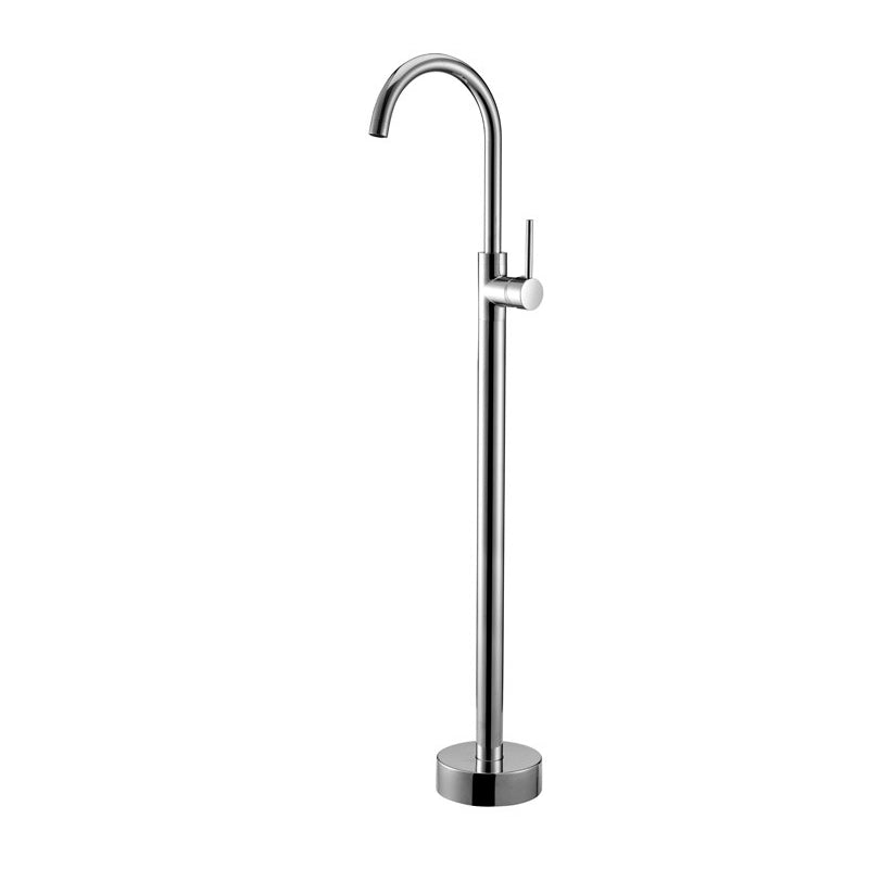 Floor Mounted Metal Freestanding Tub Filler One Handle Freestanding Tub Filler Trim