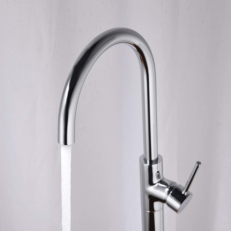 Floor Mounted Metal Freestanding Tub Filler One Handle Freestanding Tub Filler Trim
