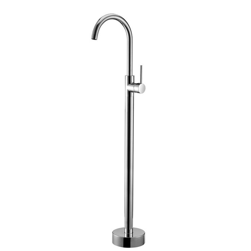 Floor Mounted Metal Freestanding Tub Filler One Handle Freestanding Tub Filler Trim