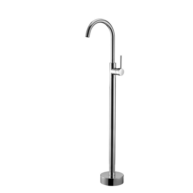 Floor Mounted Metal Freestanding Tub Filler One Handle Freestanding Tub Filler Trim