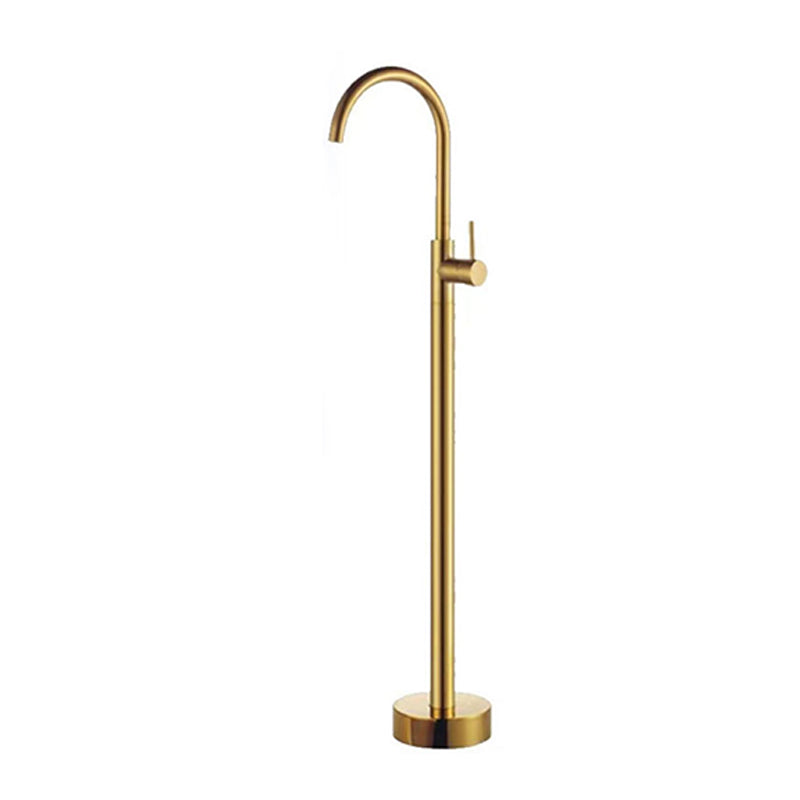 Floor Mounted Metal Freestanding Tub Filler One Handle Freestanding Tub Filler Trim