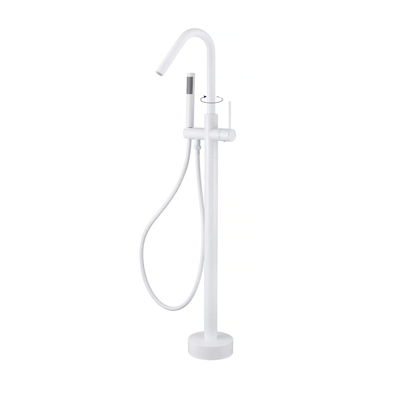 Floor Mounted Metal Freestanding Tub Filler Elbow Freestanding Bathtub Faucet