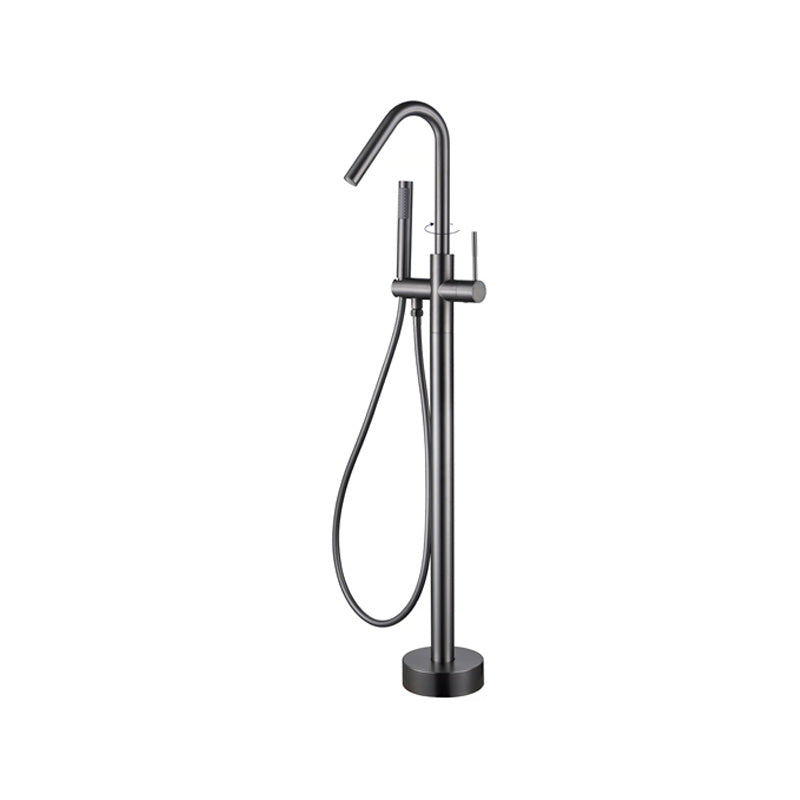 Floor Mounted Metal Freestanding Tub Filler Elbow Freestanding Bathtub Faucet