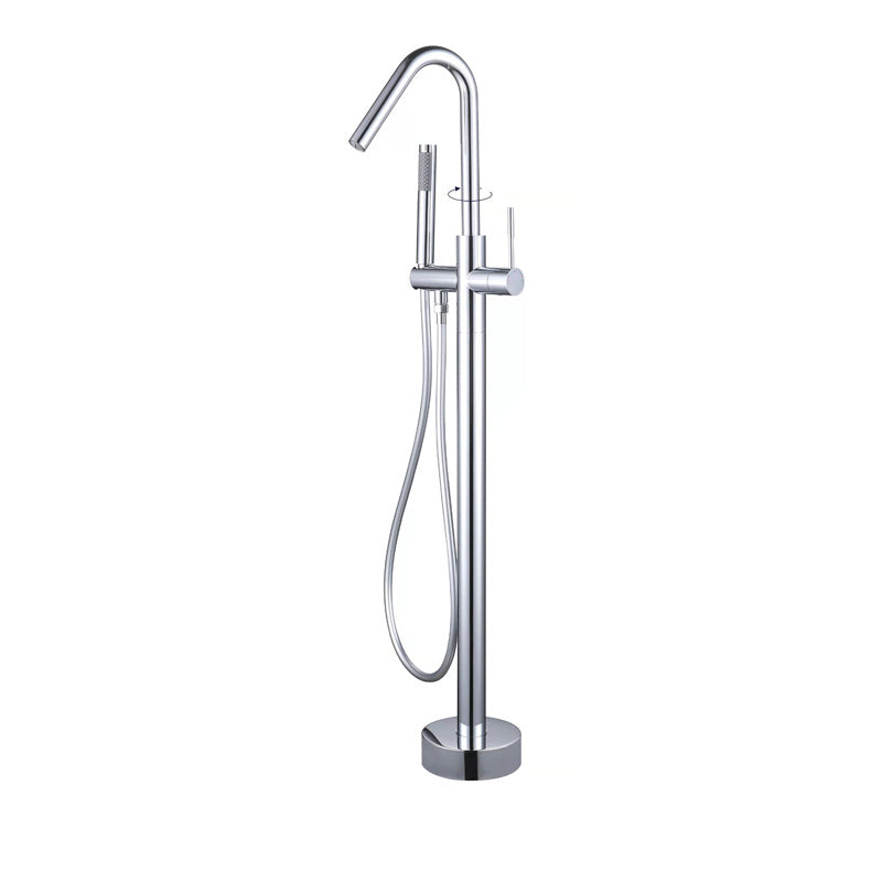 Floor Mounted Metal Freestanding Tub Filler Elbow Freestanding Bathtub Faucet