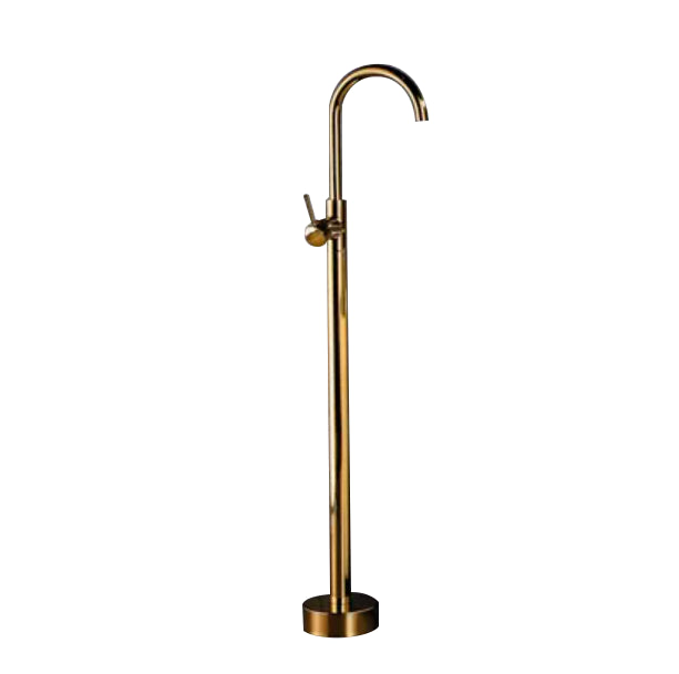 Floor Mounted All Bronze Freestanding Tub Filler Freestanding High Arc Tub Filler Trim
