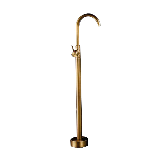 Floor Mounted All Bronze Freestanding Tub Filler Freestanding High Arc Tub Filler Trim