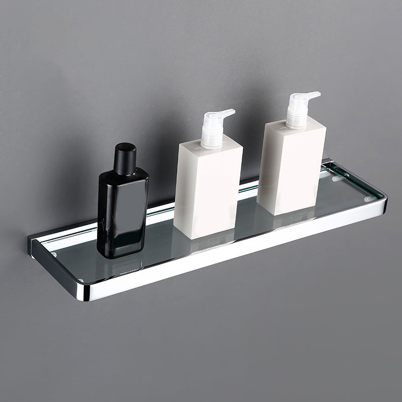 5-Piece Bathroom Hardware Set Modern Polished Chrome Bathroom Set