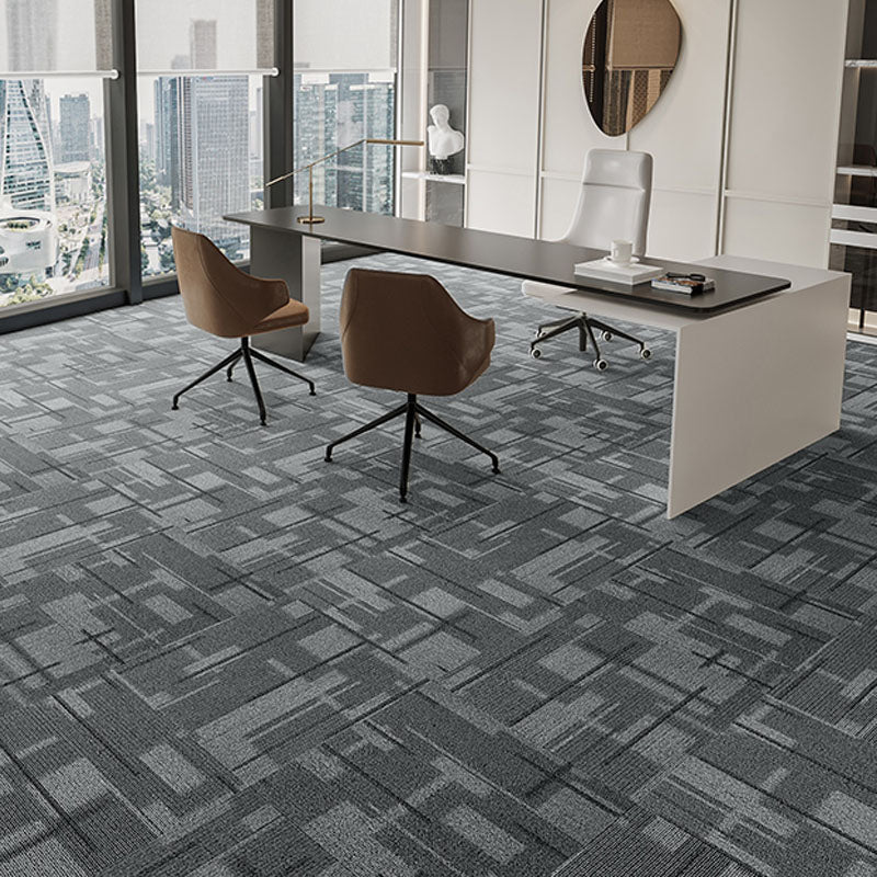 Modern Carpet Tiles Self Adhesive Multi Level Loop Fire Resistant Carpet Tile