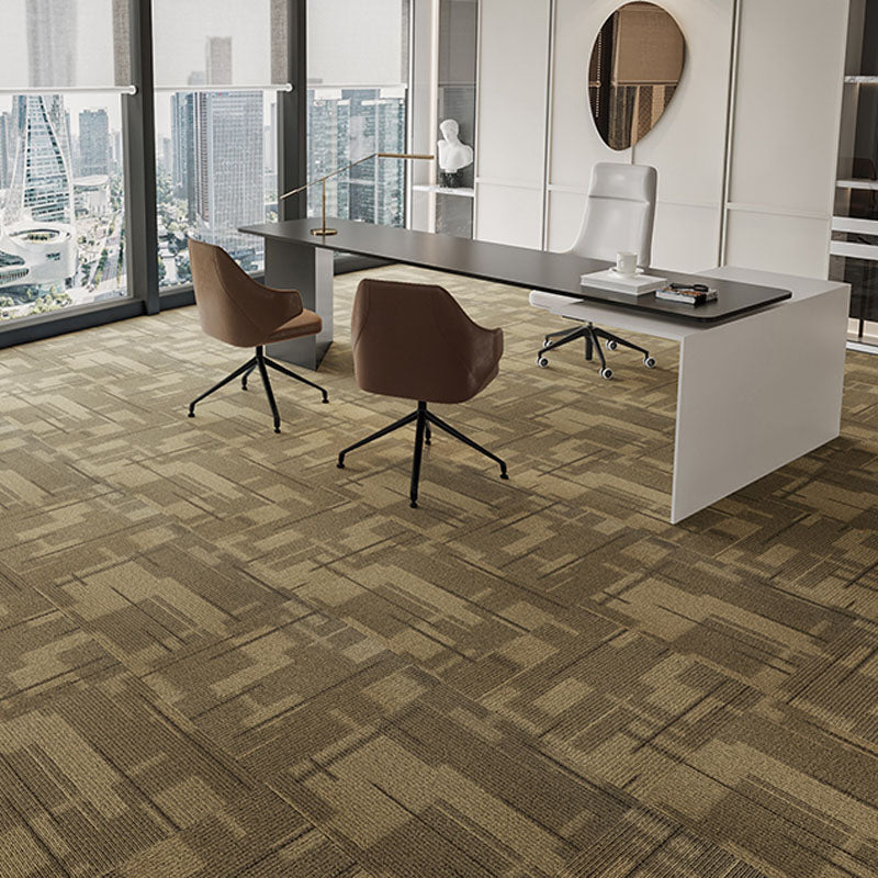 Modern Carpet Tiles Self Adhesive Multi Level Loop Fire Resistant Carpet Tile