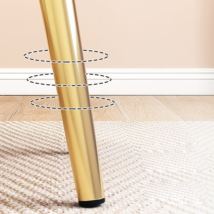 Solid Color Leather Standard Stool Modern Style Simple Household Rectangular Stool