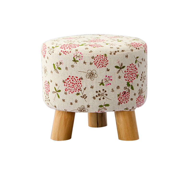 Cotton Standard Stool Modern Style Simple Household Round Stool