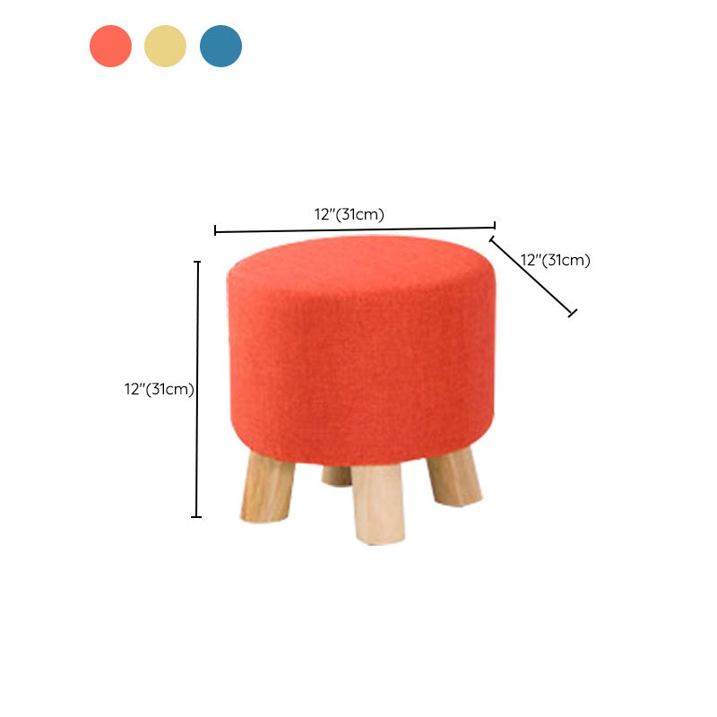 Cotton Standard Stool Modern Style Simple Household Round Stool