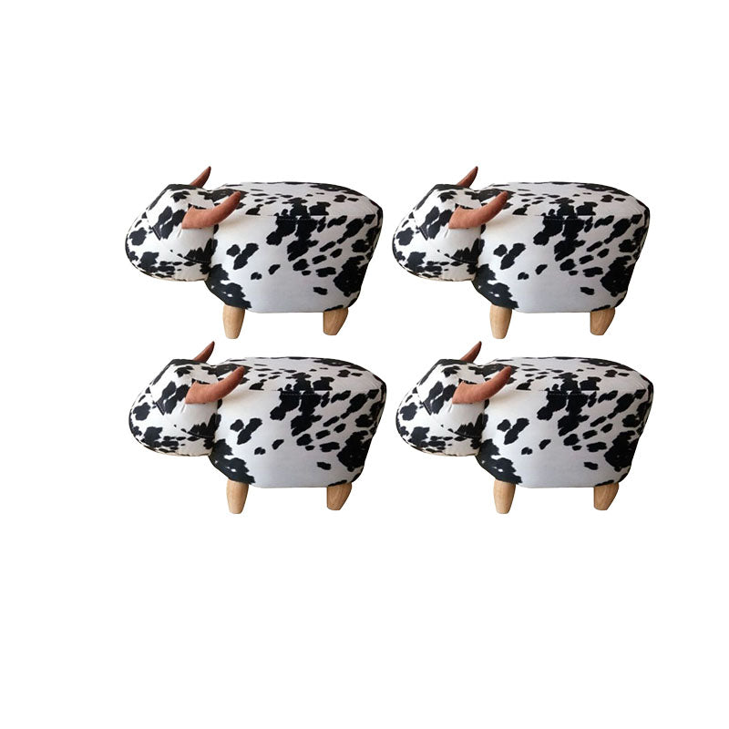 Leather Standard Stool Modern Style Simple Household Cow Stool