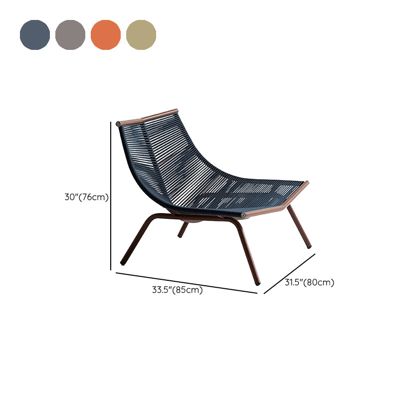 Contemporary Outdoor Rattan Rocking Chair Single Rocking Chair