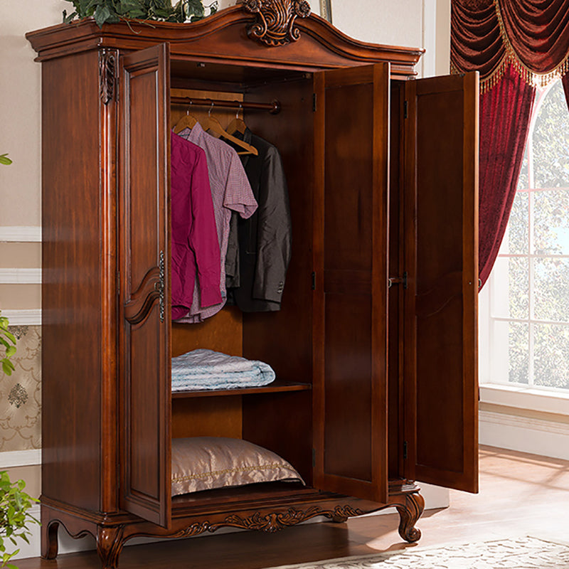French Country Style Wardrobe Armoire Wood Wardrobe for Bedroom