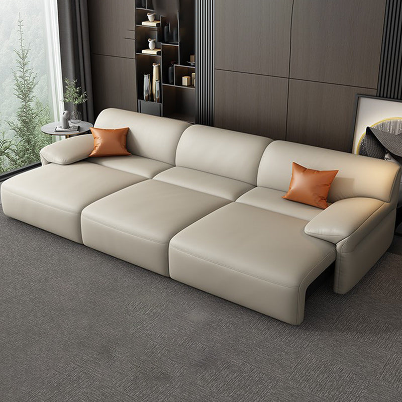 41" Wide Scandinavian Sleeper Sofa Futon Leather Storage Sleeper Sofa