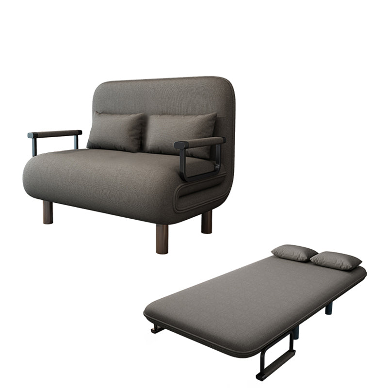 26" Wide Scandinavian Sleeper Sofa Futon Fabric Foldable Sleeper Sofa