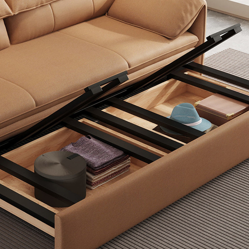 Living Room Futon Sleeper Sofa Bed Modern Style Convertible Sofas with Storage