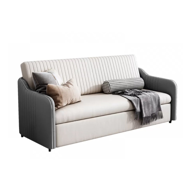 37" Wide Glam Sleeper Sofa Futon Foldable Pillow Included Sleeper Sofa