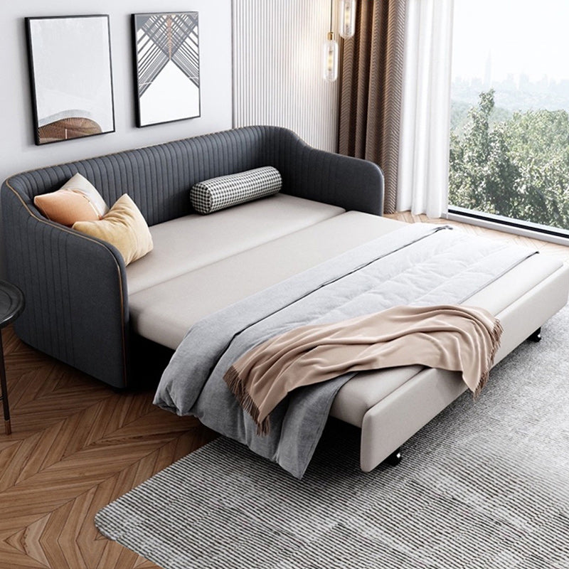 37" Wide Glam Sleeper Sofa Futon Foldable Pillow Included Sleeper Sofa