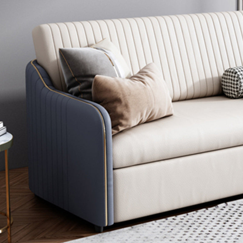 37" Wide Glam Sleeper Sofa Futon Foldable Pillow Included Sleeper Sofa