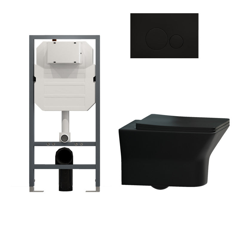 Modern Ceramic Flush Toilet Wall Mount Toilet Bowl for Washroom