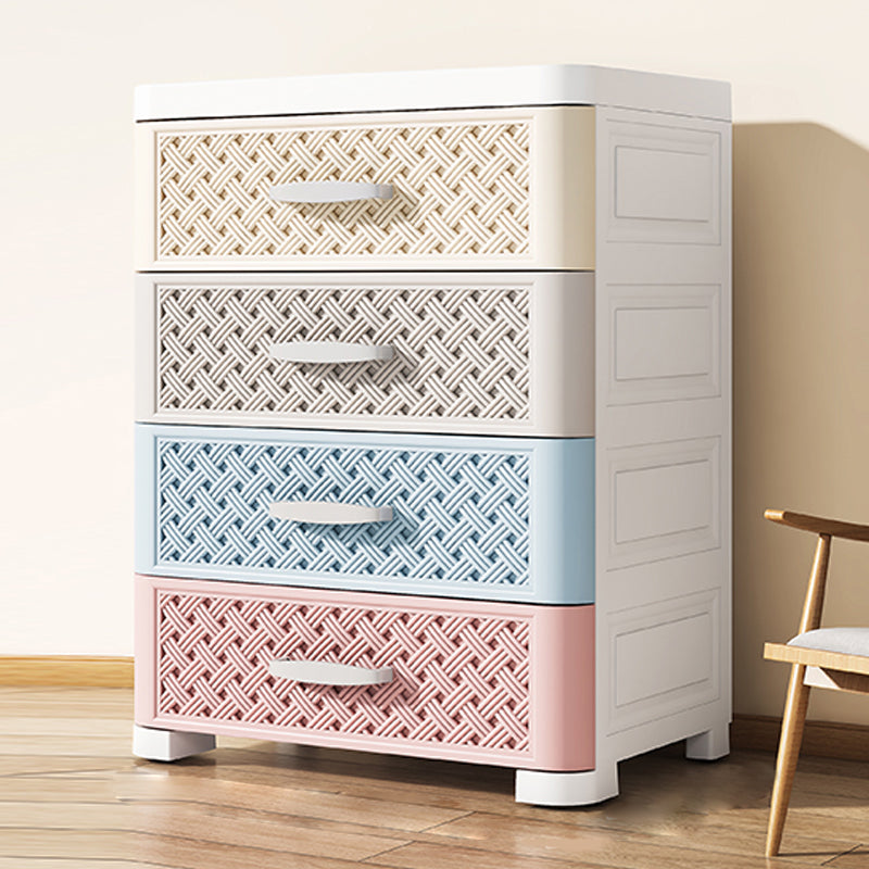 Scandinavian Kids Furniture Plastic Kids Dresser Set for Home