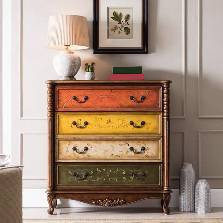 Traditional Storage Chest Solid Wood Storage Chest Dresser , 13.65 Inch W