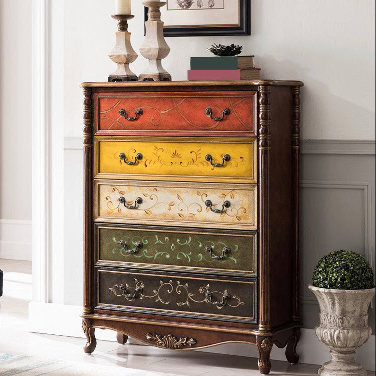 Traditional Storage Chest Solid Wood Storage Chest Dresser , 13.65 Inch W