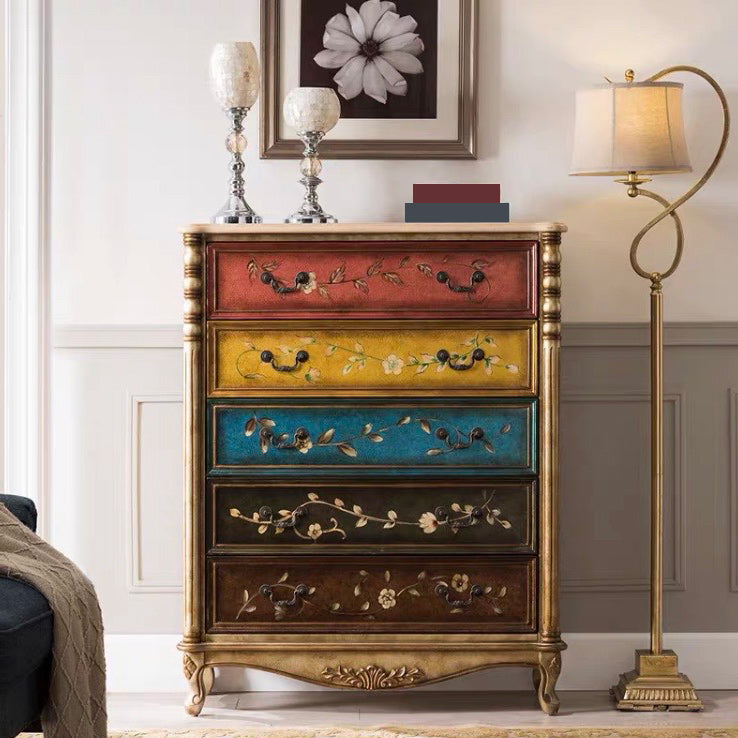 Traditional Storage Chest Solid Wood Storage Chest Dresser , 13.65 Inch W