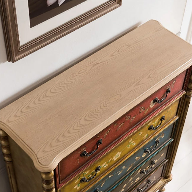 Traditional Storage Chest Solid Wood Storage Chest Dresser , 13.65 Inch W