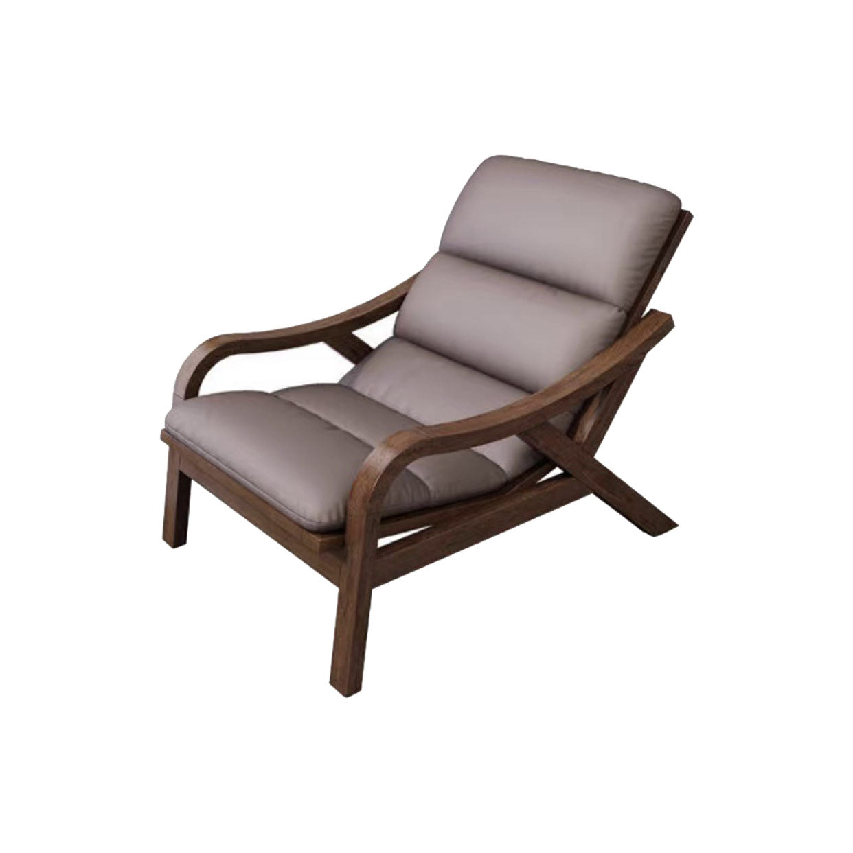 Mid Century Modern Rocking Chair Single Sofa Rocking Chair with Ottoman