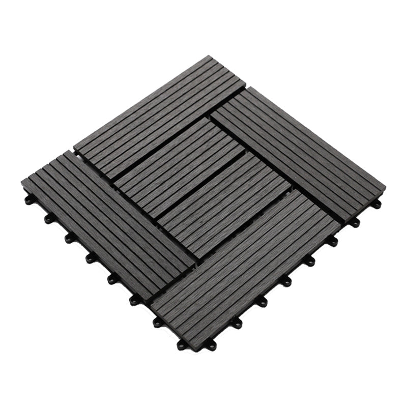 Striped Pattern Decking Tiles Interlocking Square Deck Plank Outdoor Patio