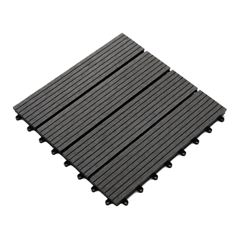 Striped Pattern Decking Tiles Interlocking Square Deck Plank Outdoor Patio