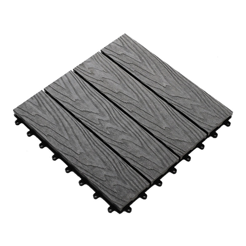 Striped Pattern Decking Tiles Interlocking Square Deck Plank Outdoor Patio