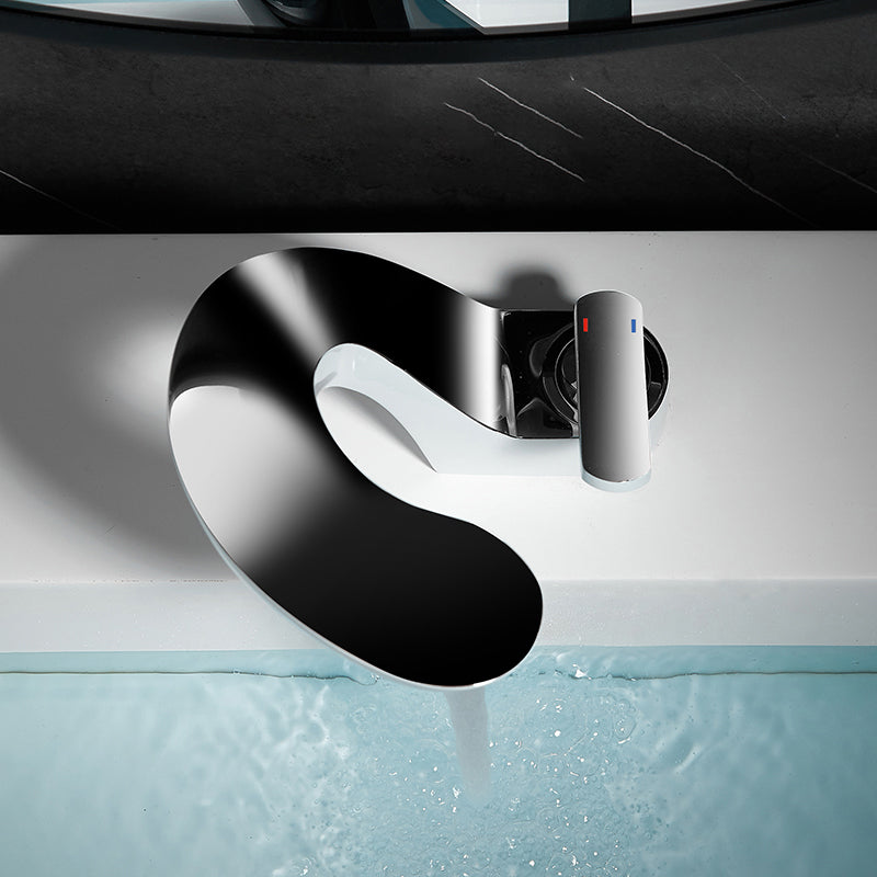 Single Hole Centerset Faucet Solid Color Lever Handles Centerset Bathroom Sink Faucet