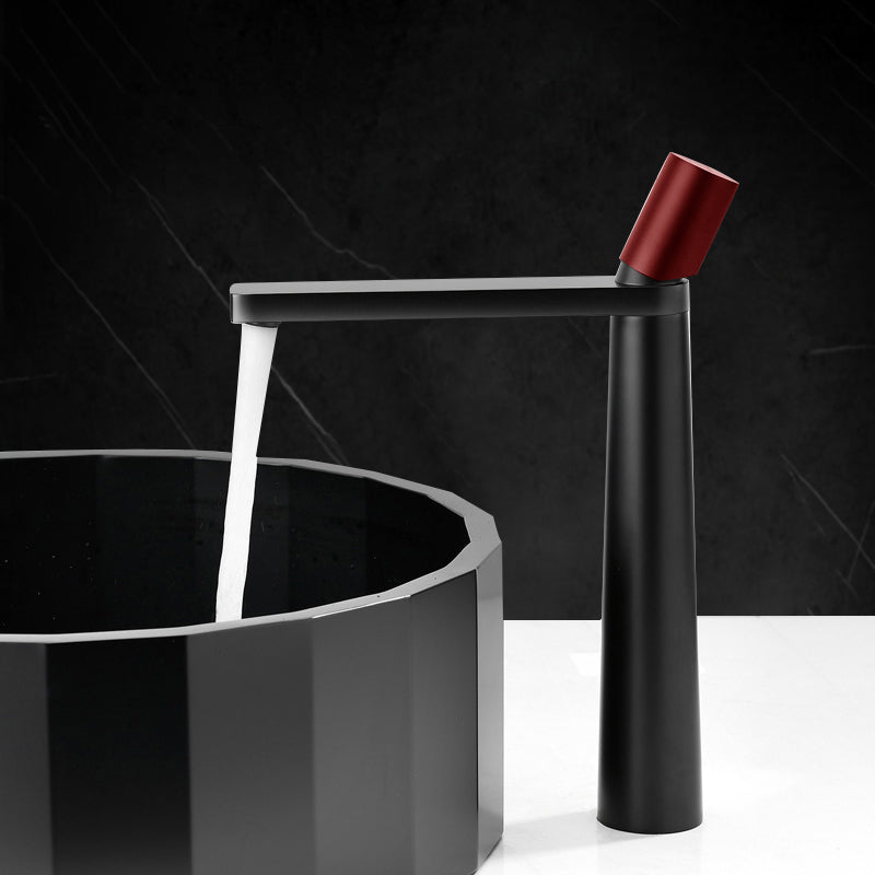Contemporary Bathroom Sink Faucet Low Arc Single Handle Sink Faucet