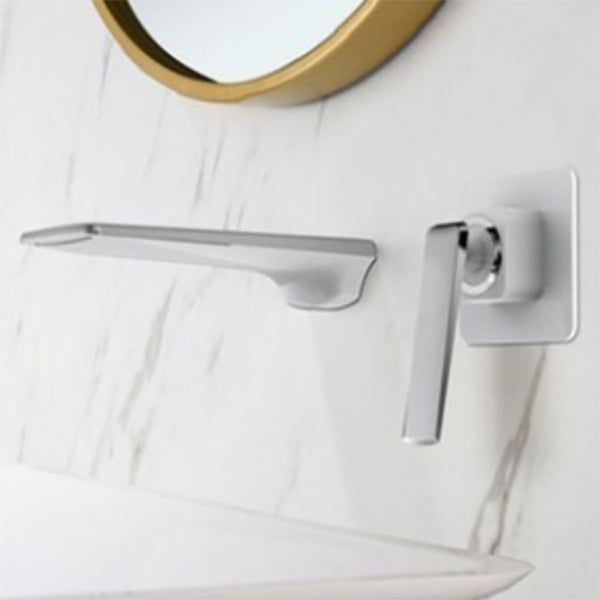 Waterfall Wall Mounted Bathroom Faucet Modern Lavatory Faucet