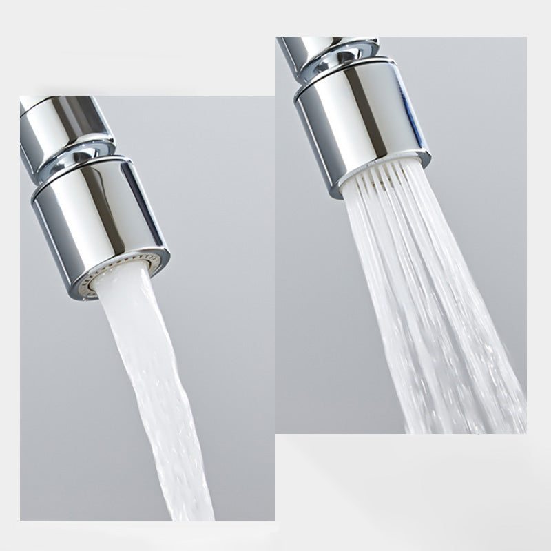 Contemporary Centerset Bathroom Faucet Single Handle Swivel Spout Circular Faucet