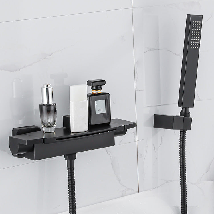 Two Handle Bathroom Faucet Wall Mounted Fixed Tub Faucet Trim