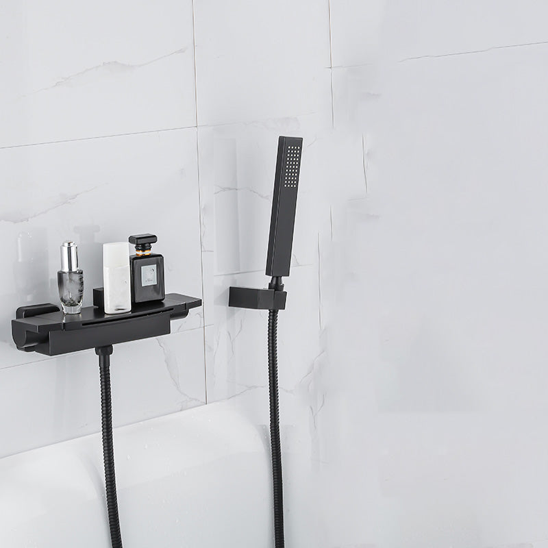Two Handle Bathroom Faucet Wall Mounted Fixed Tub Faucet Trim